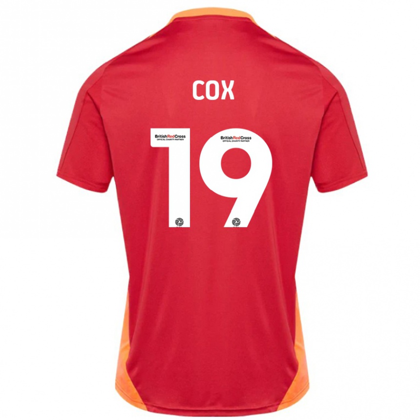 Vaikiškas Sonny Cox #19 Mėlyna Nebalta Išvykos Marškinėliai 2024/25 T-Shirt