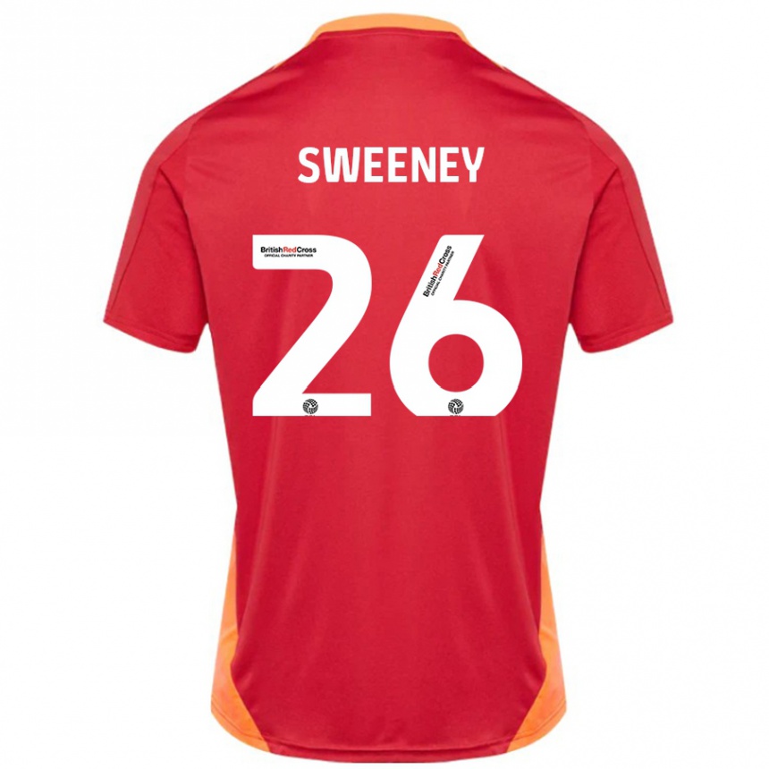 Vaikiškas Pierce Sweeney #26 Mėlyna Nebalta Išvykos Marškinėliai 2024/25 T-Shirt