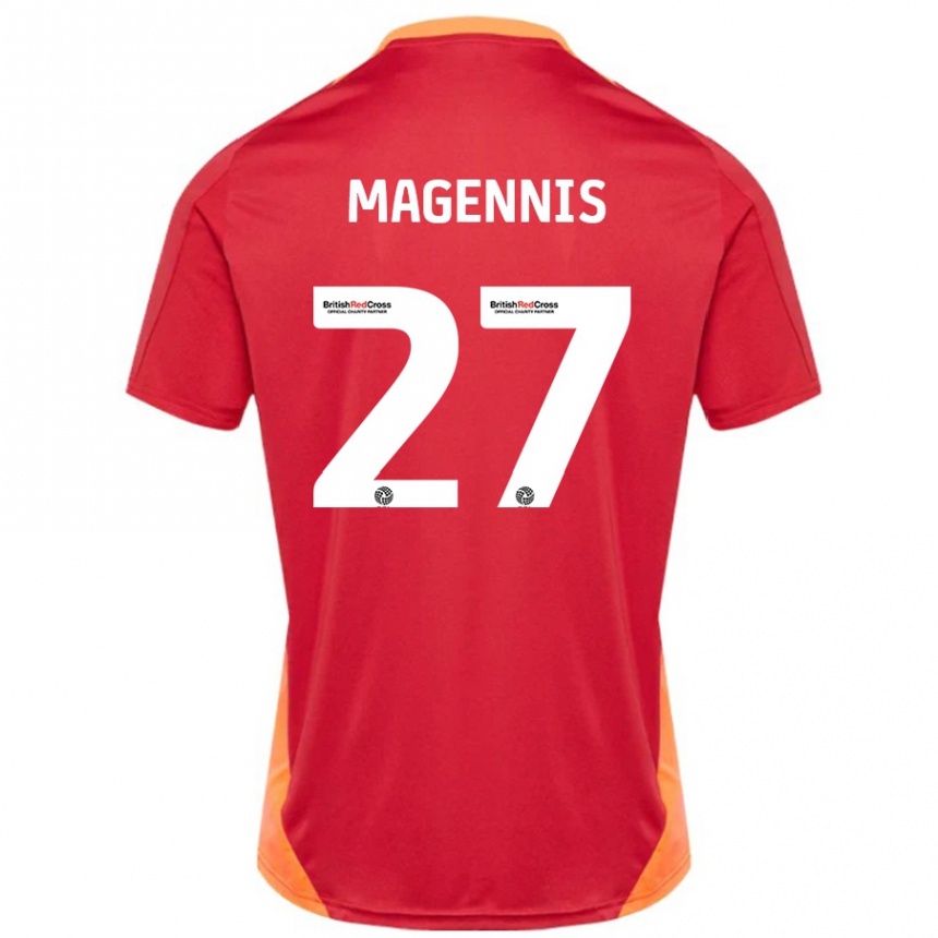 Vaikiškas Josh Magennis #27 Mėlyna Nebalta Išvykos Marškinėliai 2024/25 T-Shirt