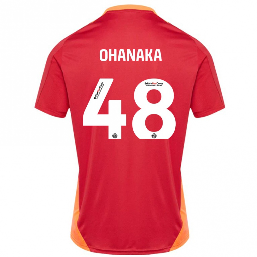 Vaikiškas Santino Ohanaka #48 Mėlyna Nebalta Išvykos Marškinėliai 2024/25 T-Shirt