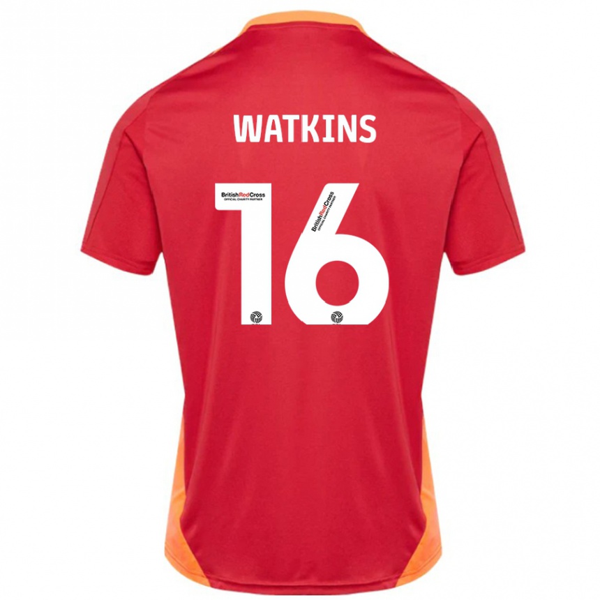 Vaikiškas Zoe Watkins #16 Mėlyna Nebalta Išvykos Marškinėliai 2024/25 T-Shirt