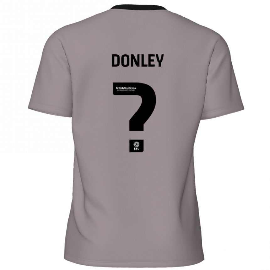 Vaikiškas Jamie Donley #0 Pilka Išvykos Marškinėliai 2024/25 T-Shirt