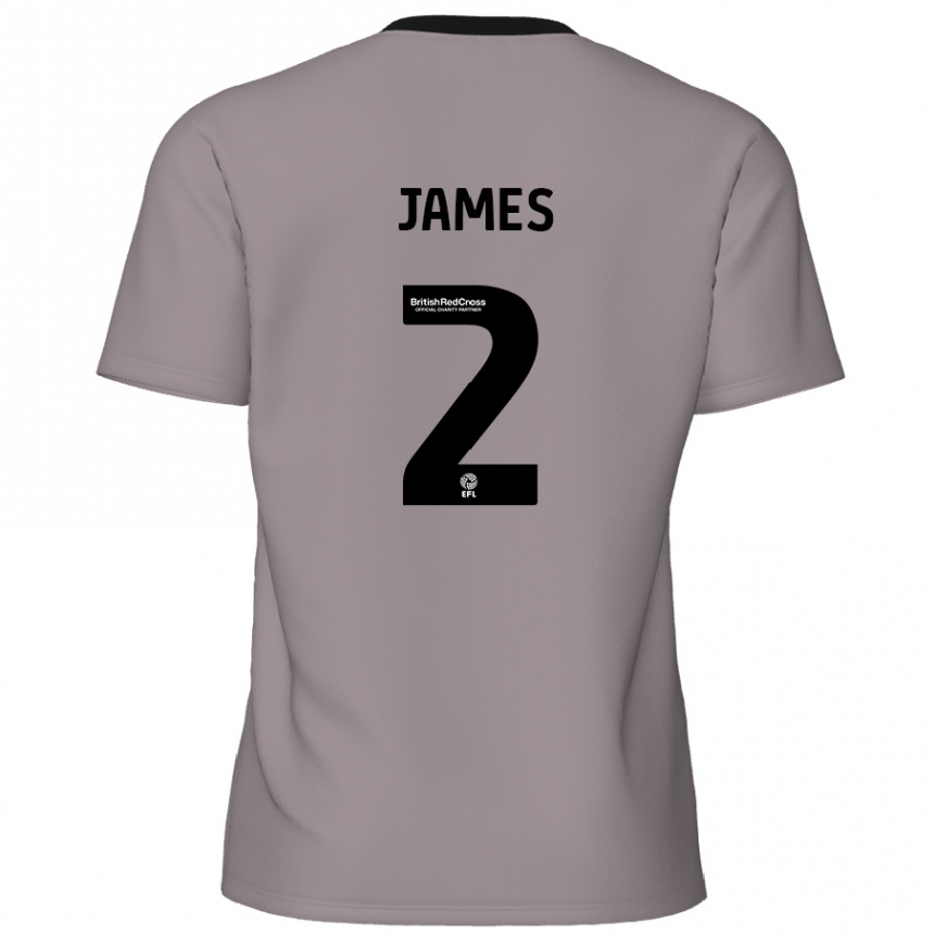 Vaikiškas Tom James #2 Pilka Išvykos Marškinėliai 2024/25 T-Shirt