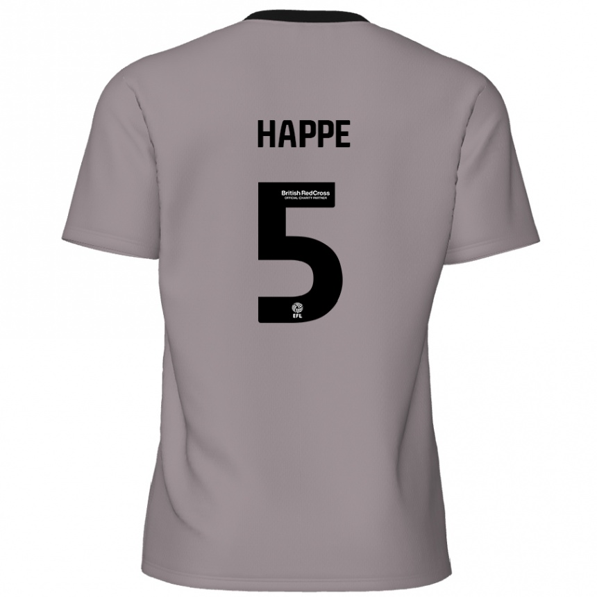 Vaikiškas Dan Happe #5 Pilka Išvykos Marškinėliai 2024/25 T-Shirt