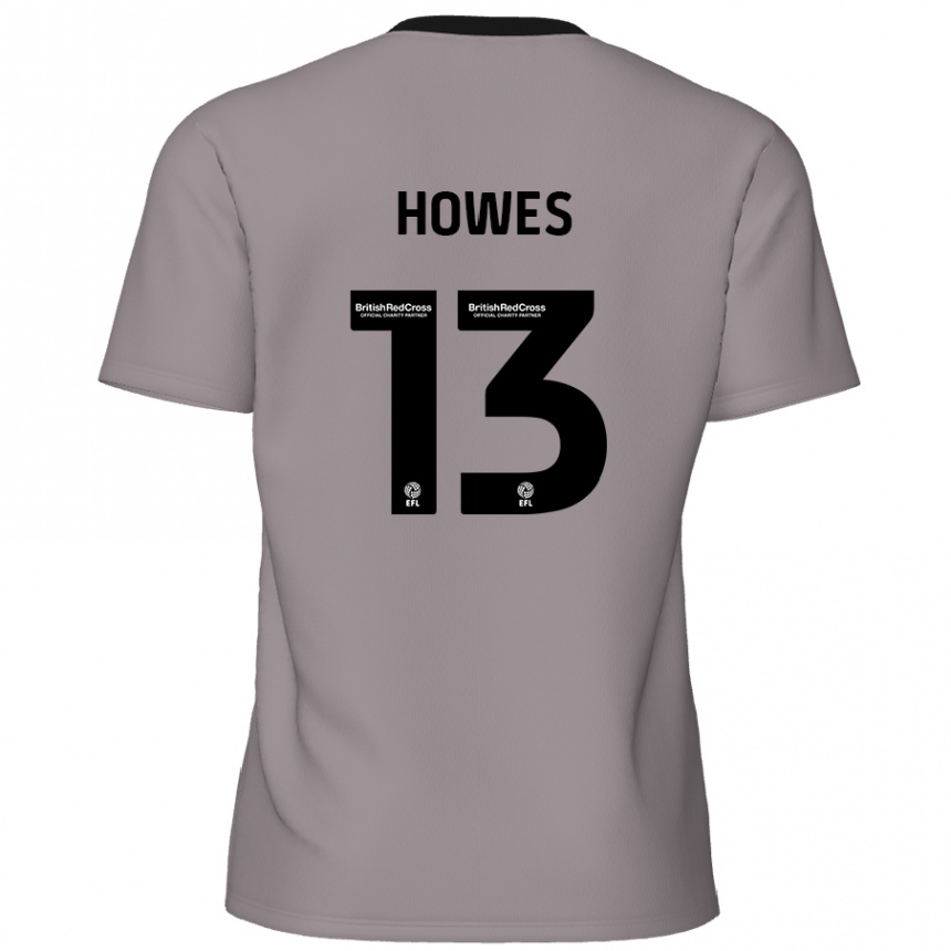 Vaikiškas Sam Howes #13 Pilka Išvykos Marškinėliai 2024/25 T-Shirt