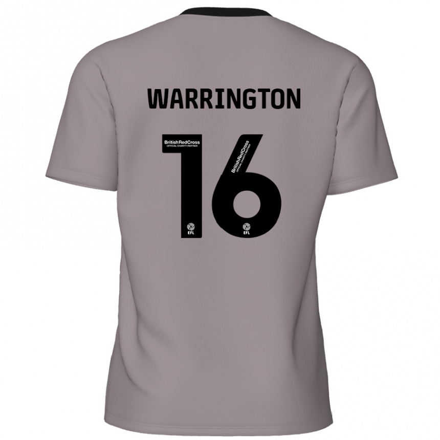 Vaikiškas Lewis Warrington #16 Pilka Išvykos Marškinėliai 2024/25 T-Shirt