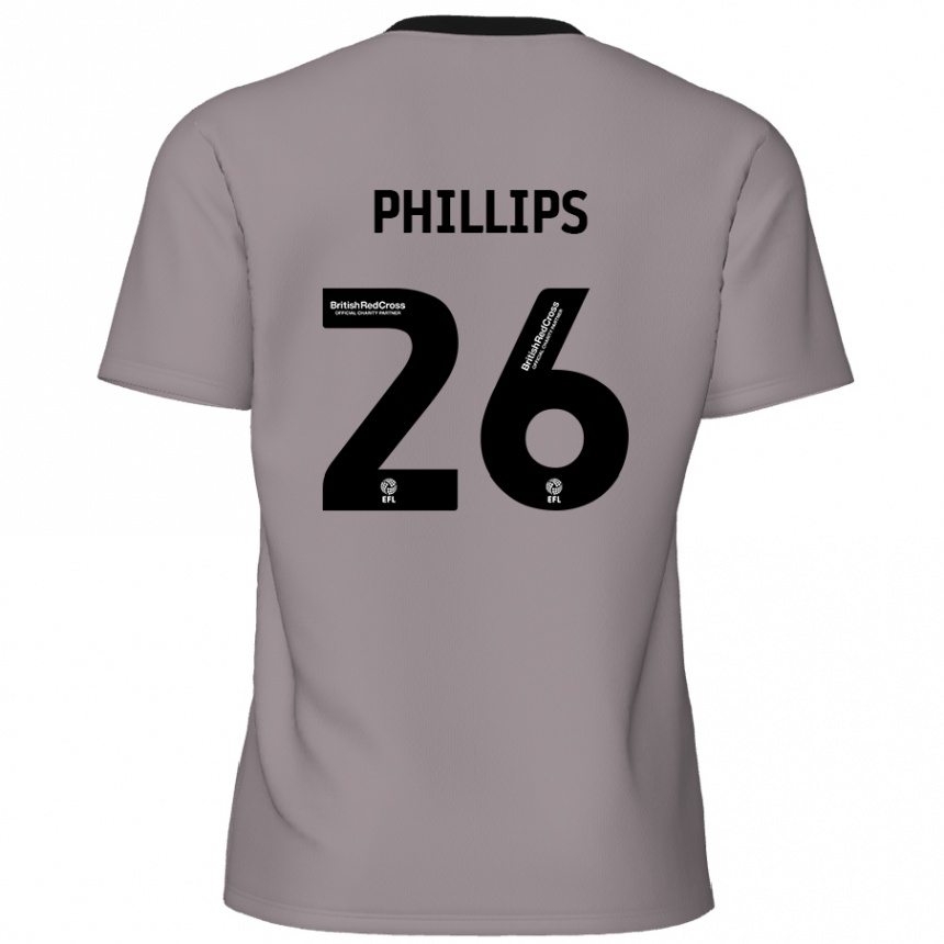 Vaikiškas Noah Phillips #26 Pilka Išvykos Marškinėliai 2024/25 T-Shirt