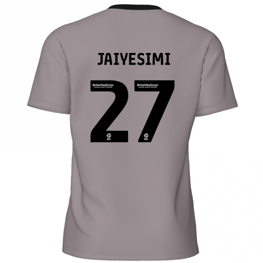 Vaikiškas Diallang Jaiyesimi #27 Pilka Išvykos Marškinėliai 2024/25 T-Shirt