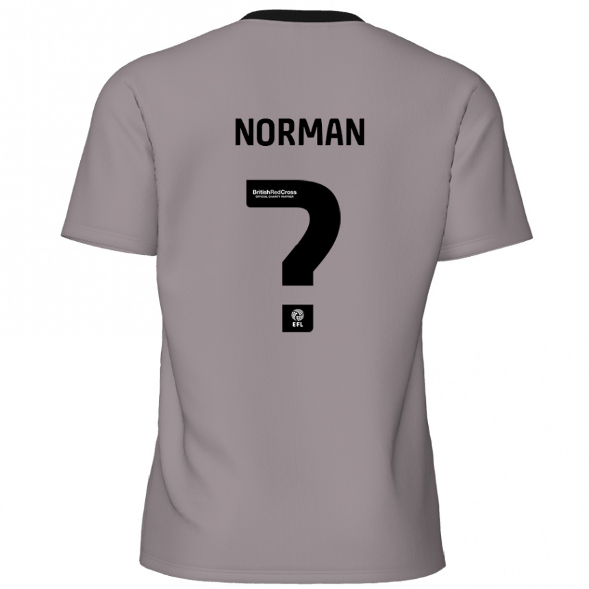 Vaikiškas Freddie Norman #0 Pilka Išvykos Marškinėliai 2024/25 T-Shirt