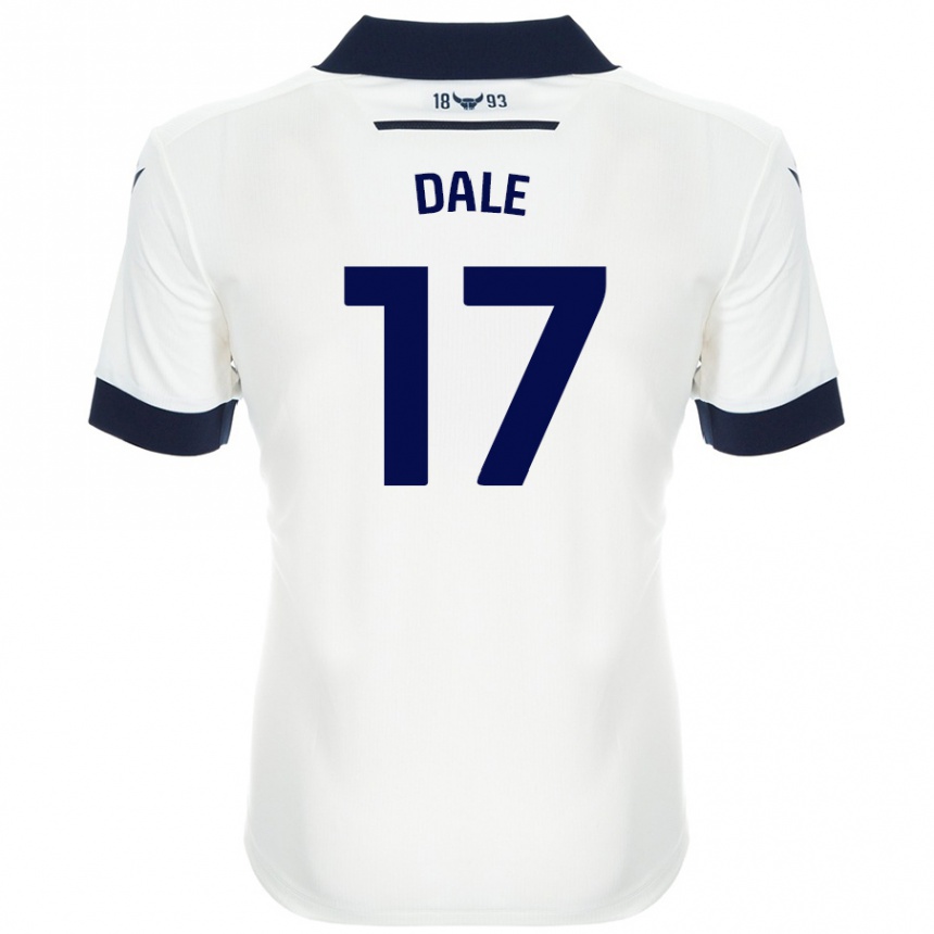 Vaikiškas Owen Dale #17 Balta Tamsiai Mėlyna Išvykos Marškinėliai 2024/25 T-Shirt