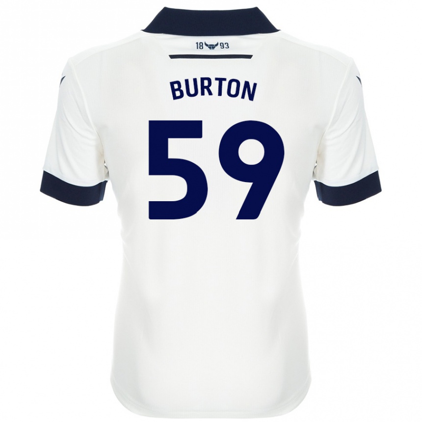 Vaikiškas Kasway Burton #59 Balta Tamsiai Mėlyna Išvykos Marškinėliai 2024/25 T-Shirt