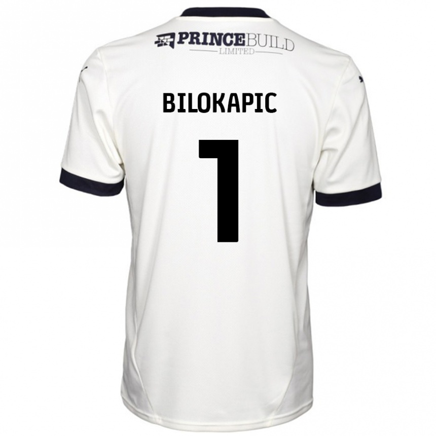 Vaikiškas Nicholas Bilokapic #1 Ne Balta Juoda Išvykos Marškinėliai 2024/25 T-Shirt