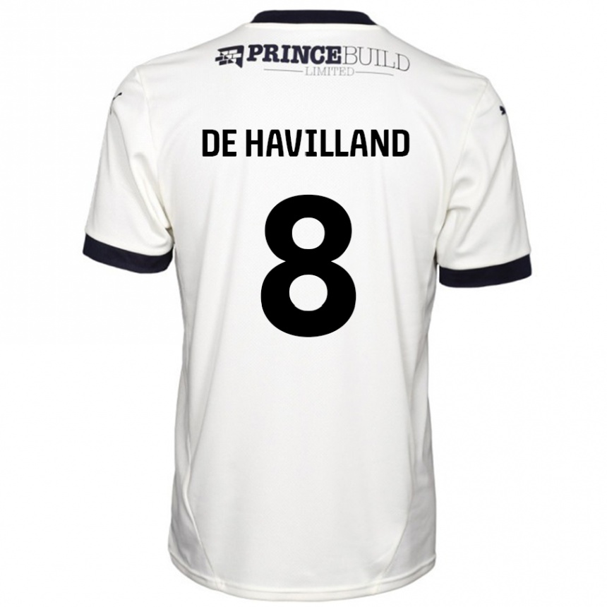 Vaikiškas Ryan De Havilland #8 Ne Balta Juoda Išvykos Marškinėliai 2024/25 T-Shirt