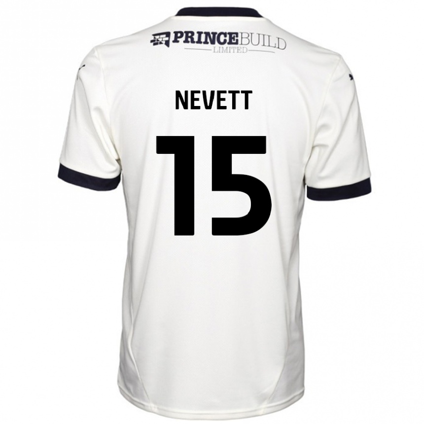 Vaikiškas George Nevett #15 Ne Balta Juoda Išvykos Marškinėliai 2024/25 T-Shirt