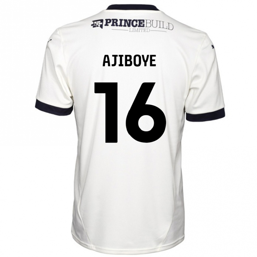 Vaikiškas David Ajiboye #16 Ne Balta Juoda Išvykos Marškinėliai 2024/25 T-Shirt