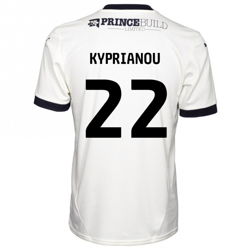 Vaikiškas Hector Kyprianou #22 Ne Balta Juoda Išvykos Marškinėliai 2024/25 T-Shirt