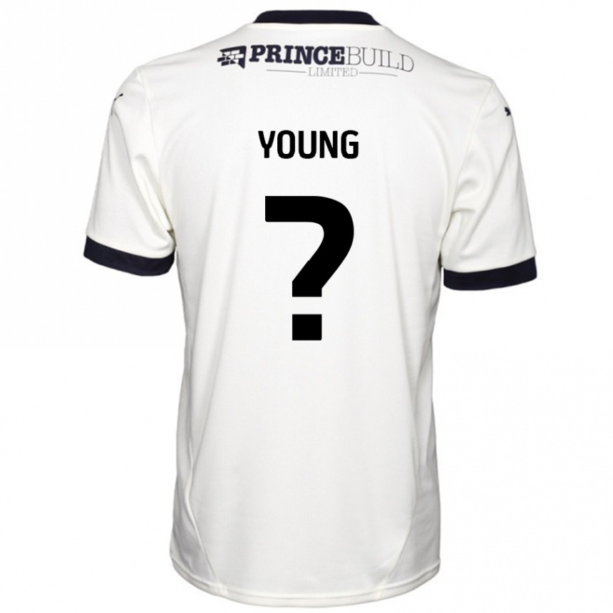 Vaikiškas Tyler Young #0 Ne Balta Juoda Išvykos Marškinėliai 2024/25 T-Shirt