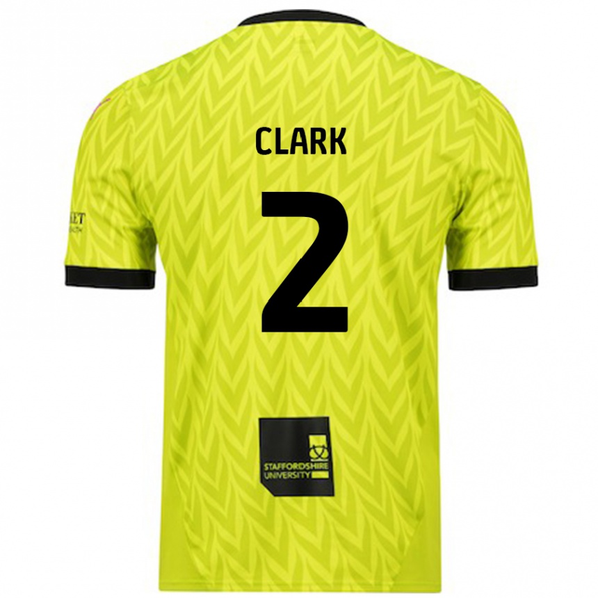 Vaikiškas Mitch Clark #2 Fluorescencinė Žalia Išvykos Marškinėliai 2024/25 T-Shirt