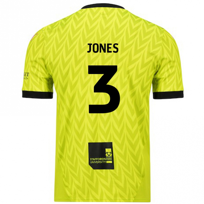 Vaikiškas Dan Jones #3 Fluorescencinė Žalia Išvykos Marškinėliai 2024/25 T-Shirt