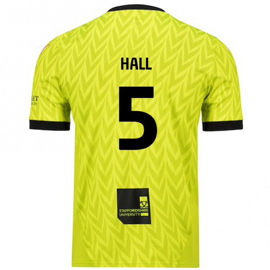 Vaikiškas Connor Hall #5 Fluorescencinė Žalia Išvykos Marškinėliai 2024/25 T-Shirt