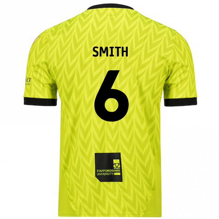 Vaikiškas Nathan Smith #6 Fluorescencinė Žalia Išvykos Marškinėliai 2024/25 T-Shirt