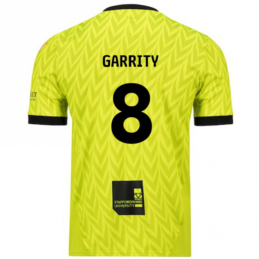 Vaikiškas Ben Garrity #8 Fluorescencinė Žalia Išvykos Marškinėliai 2024/25 T-Shirt