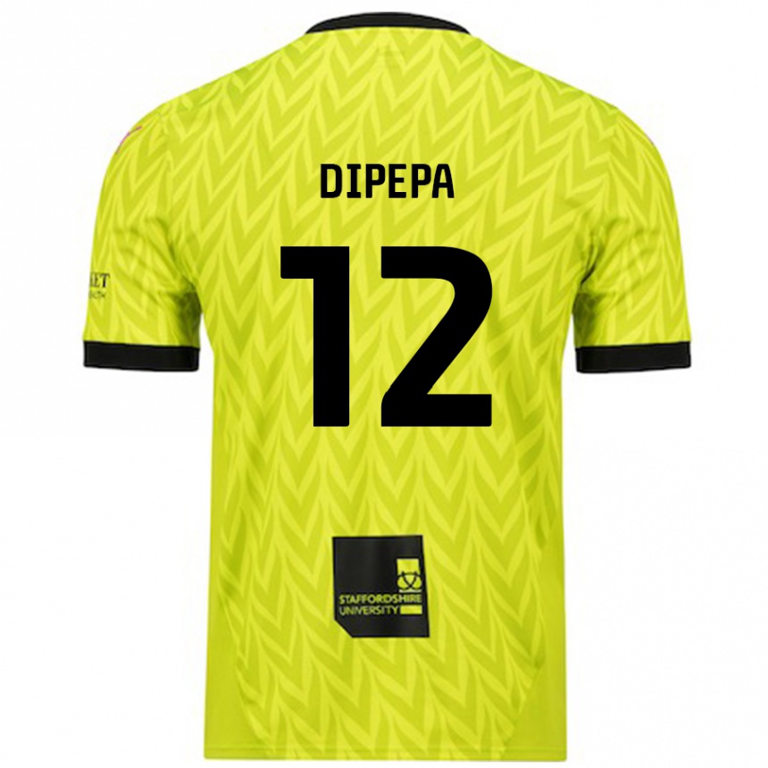 Vaikiškas Baylee Dipepa #12 Fluorescencinė Žalia Išvykos Marškinėliai 2024/25 T-Shirt