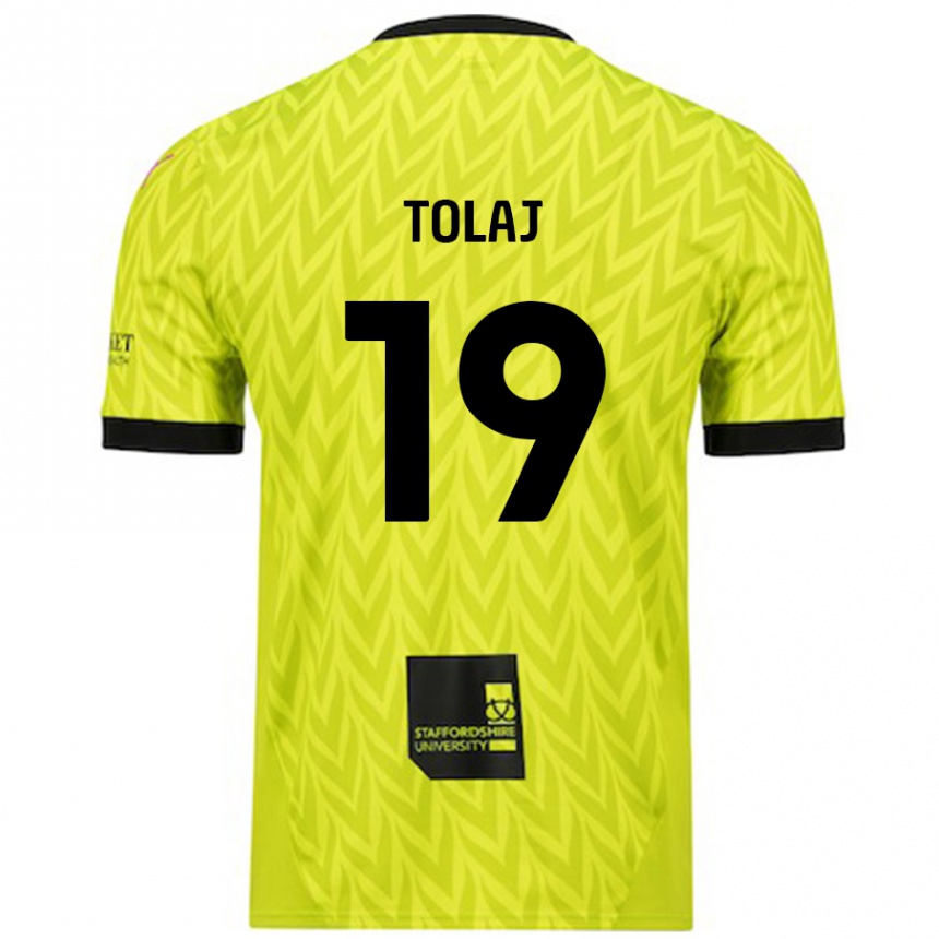 Vaikiškas Lorent Tolaj #19 Fluorescencinė Žalia Išvykos Marškinėliai 2024/25 T-Shirt