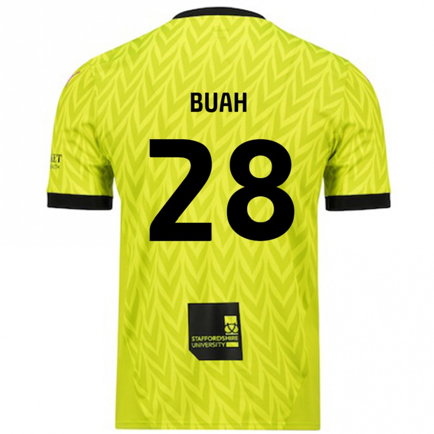 Vaikiškas Andrew Buah #28 Fluorescencinė Žalia Išvykos Marškinėliai 2024/25 T-Shirt