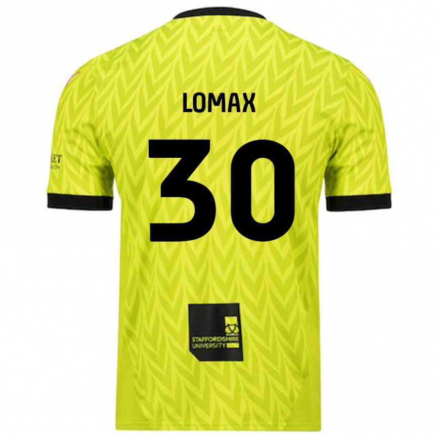 Vaikiškas Ben Lomax #30 Fluorescencinė Žalia Išvykos Marškinėliai 2024/25 T-Shirt