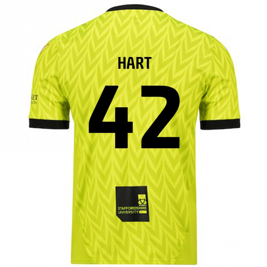 Vaikiškas Sam Hart #42 Fluorescencinė Žalia Išvykos Marškinėliai 2024/25 T-Shirt