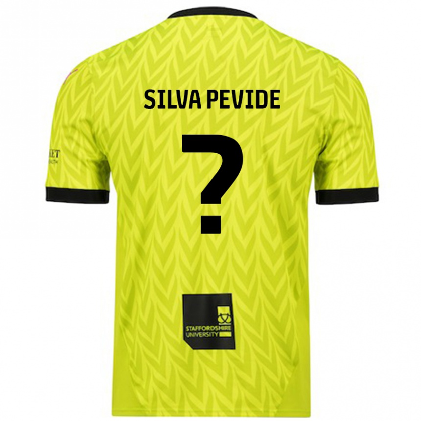 Vaikiškas Joao Silva Pevide #0 Fluorescencinė Žalia Išvykos Marškinėliai 2024/25 T-Shirt