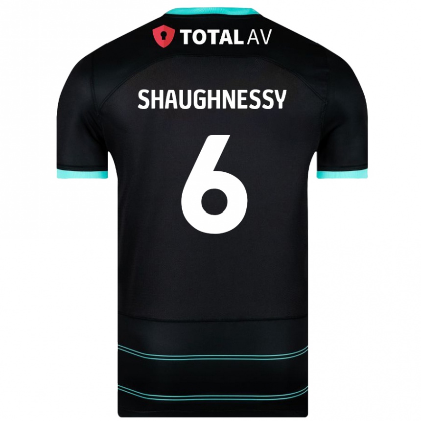 Vaikiškas Conor Shaughnessy #6 Juoda Išvykos Marškinėliai 2024/25 T-Shirt