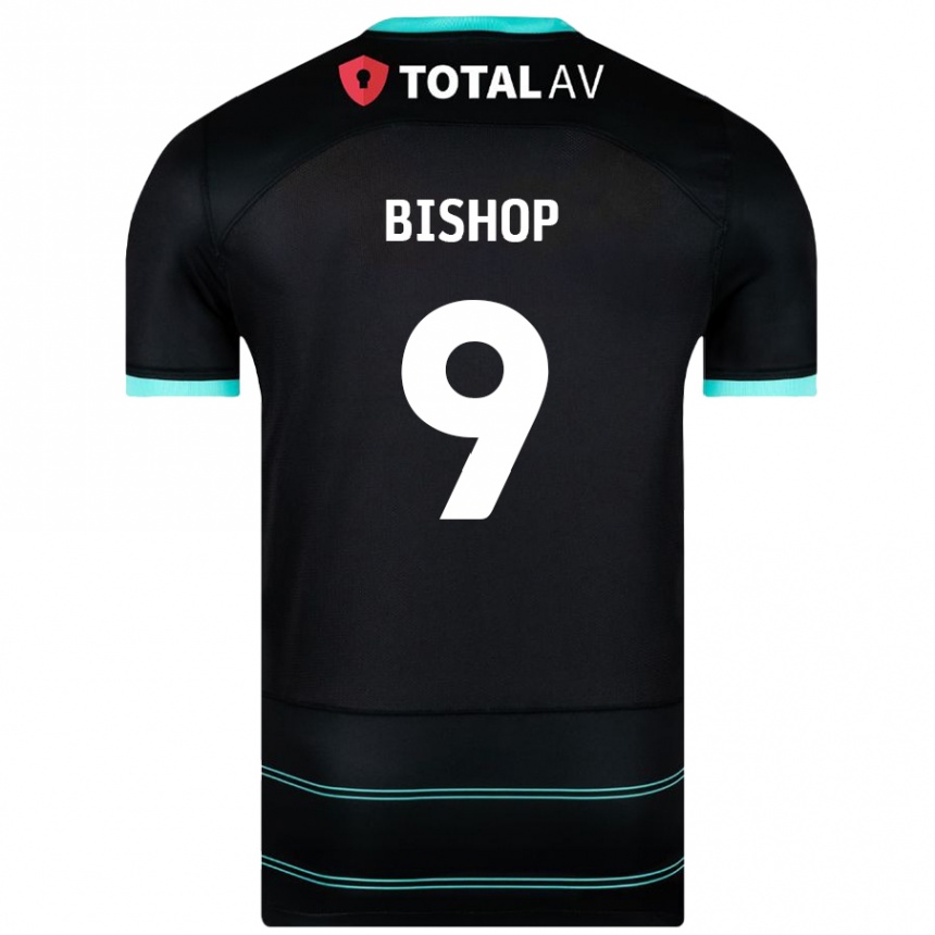 Vaikiškas Colby Bishop #9 Juoda Išvykos Marškinėliai 2024/25 T-Shirt