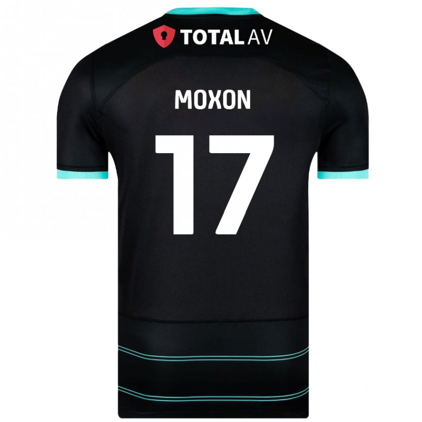 Vaikiškas Owen Moxon #17 Juoda Išvykos Marškinėliai 2024/25 T-Shirt