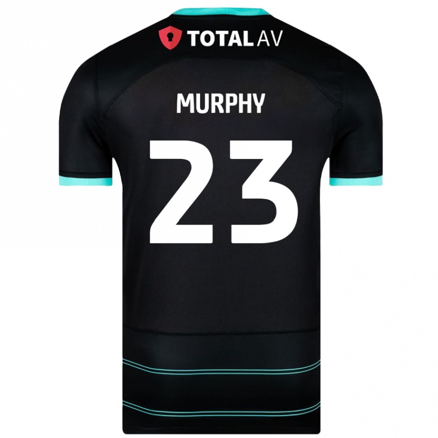 Vaikiškas Josh Murphy #23 Juoda Išvykos Marškinėliai 2024/25 T-Shirt