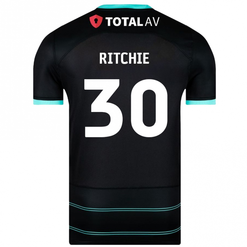 Vaikiškas Matt Ritchie #30 Juoda Išvykos Marškinėliai 2024/25 T-Shirt