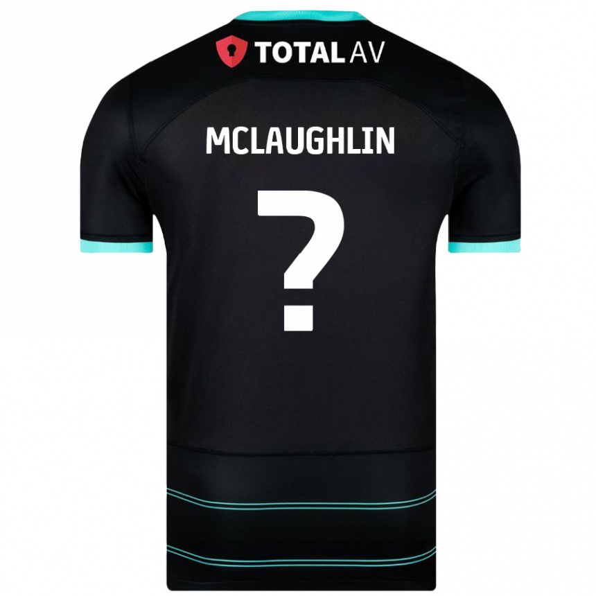 Vaikiškas Erin Mclaughlin #0 Juoda Išvykos Marškinėliai 2024/25 T-Shirt