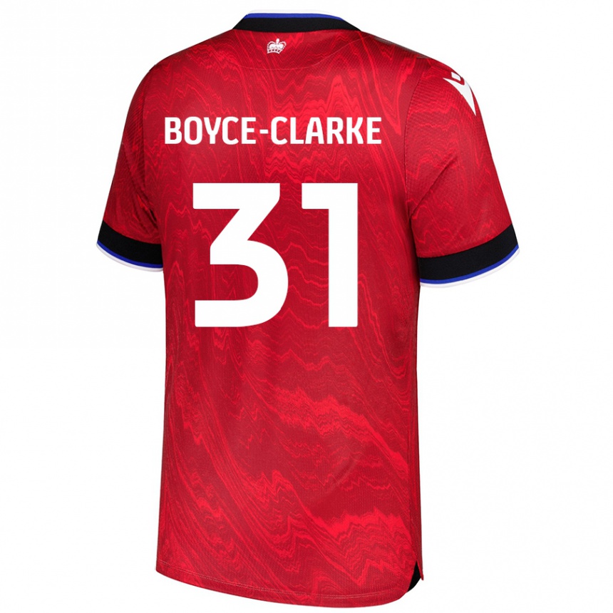 Vaikiškas Coniah Boyce-Clarke #31 Raudona Juoda Išvykos Marškinėliai 2024/25 T-Shirt