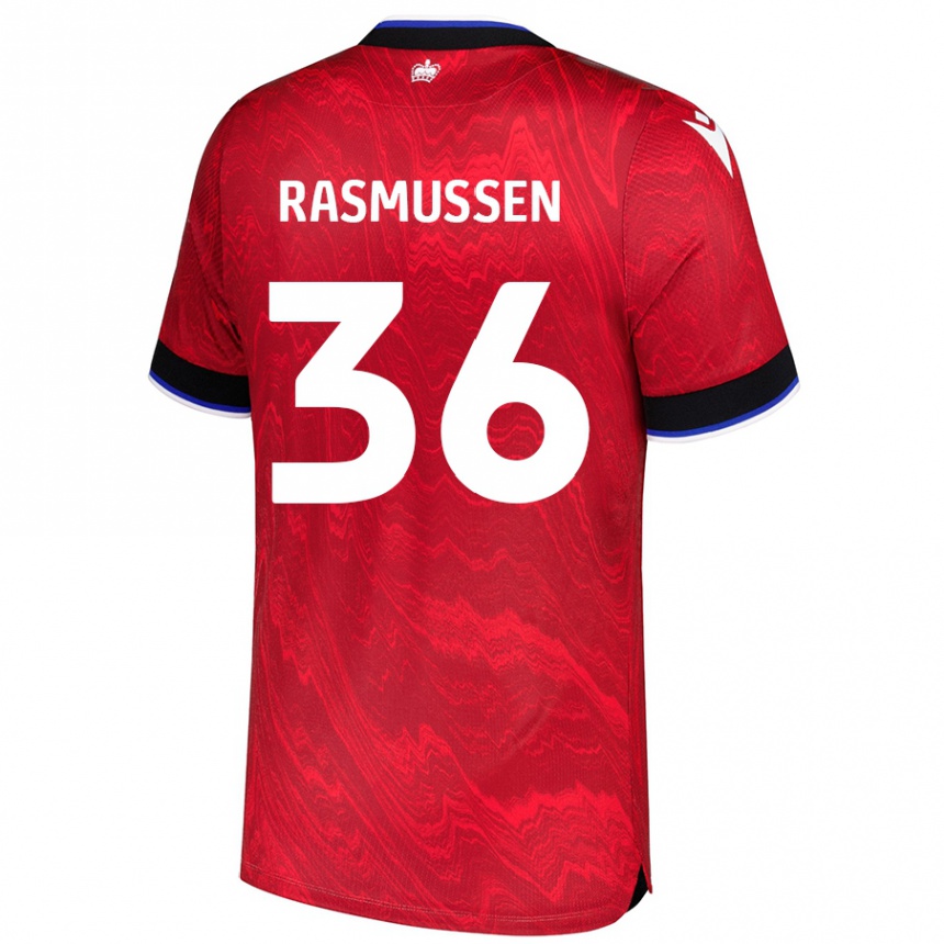 Vaikiškas Tash Rasmussen #36 Raudona Juoda Išvykos Marškinėliai 2024/25 T-Shirt