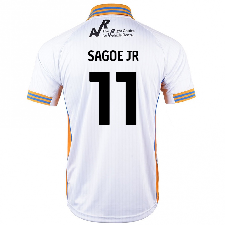 Vaikiškas Charles Sagoe Jr #11 Baltas Išvykos Marškinėliai 2024/25 T-Shirt