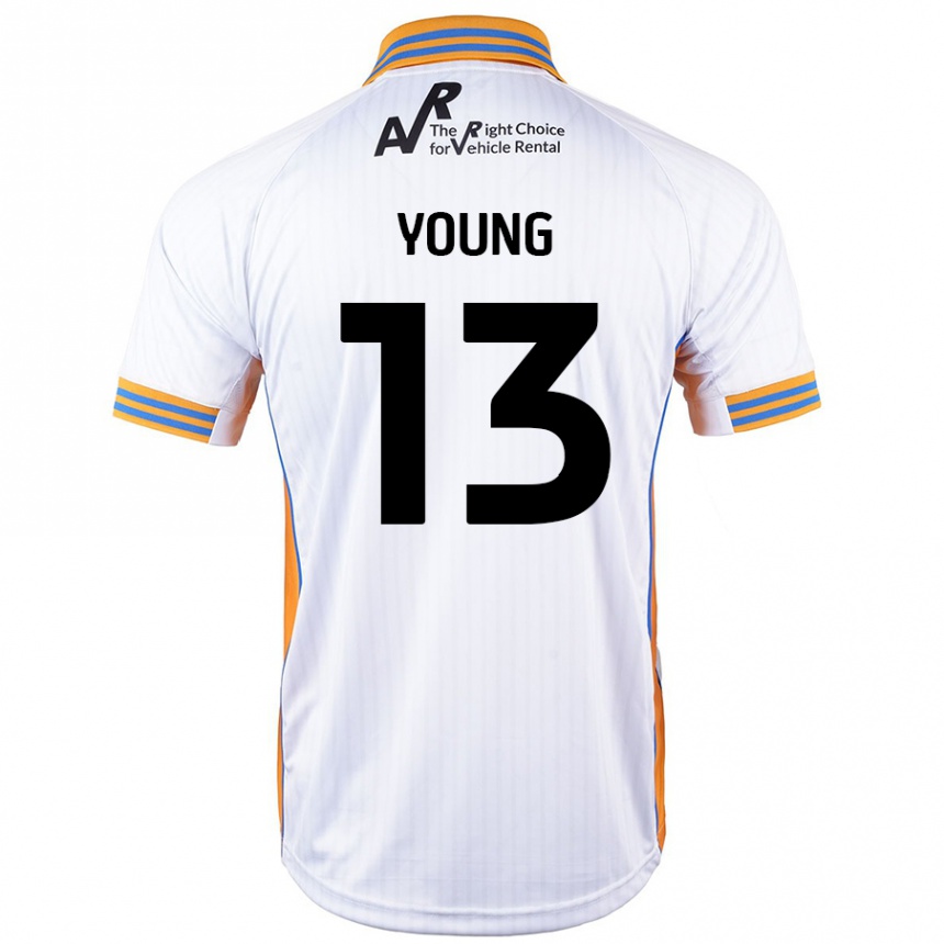 Vaikiškas Joe Young #13 Baltas Išvykos Marškinėliai 2024/25 T-Shirt