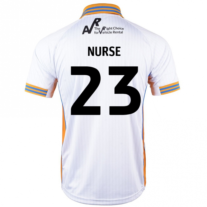 Vaikiškas George Nurse #23 Baltas Išvykos Marškinėliai 2024/25 T-Shirt