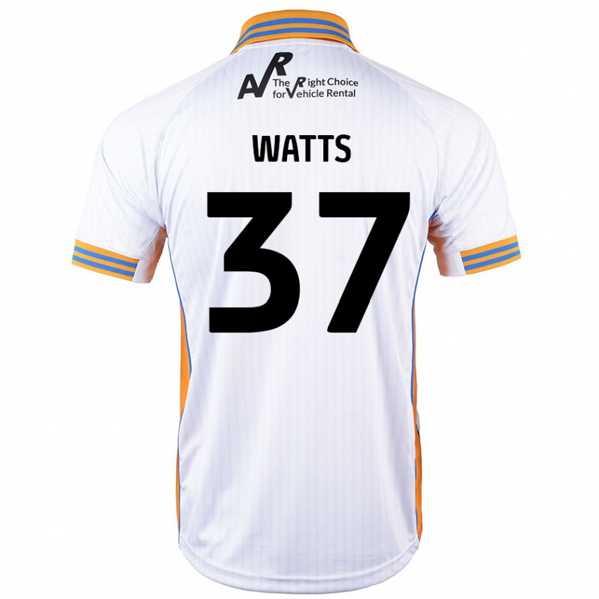 Vaikiškas Harvey Watts #37 Baltas Išvykos Marškinėliai 2024/25 T-Shirt