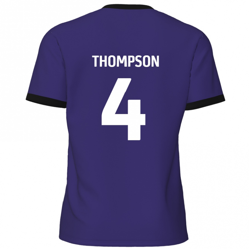 Vaikiškas Nathan Thompson #4 Violetinė Išvykos Marškinėliai 2024/25 T-Shirt