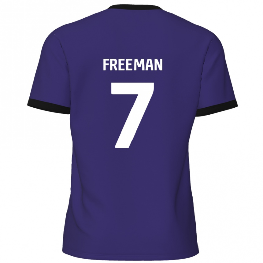 Vaikiškas Nick Freeman #7 Violetinė Išvykos Marškinėliai 2024/25 T-Shirt