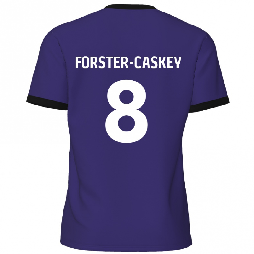 Vaikiškas Jake Forster-Caskey #8 Violetinė Išvykos Marškinėliai 2024/25 T-Shirt