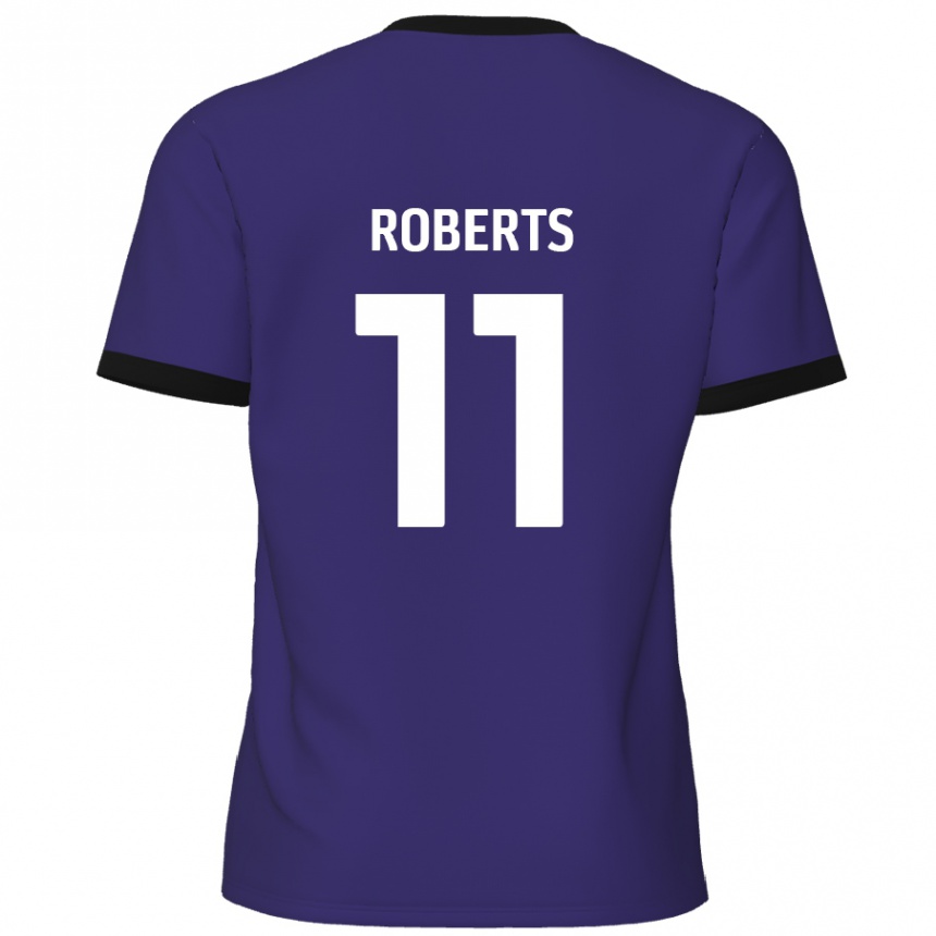 Vaikiškas Jordan Roberts #11 Violetinė Išvykos Marškinėliai 2024/25 T-Shirt