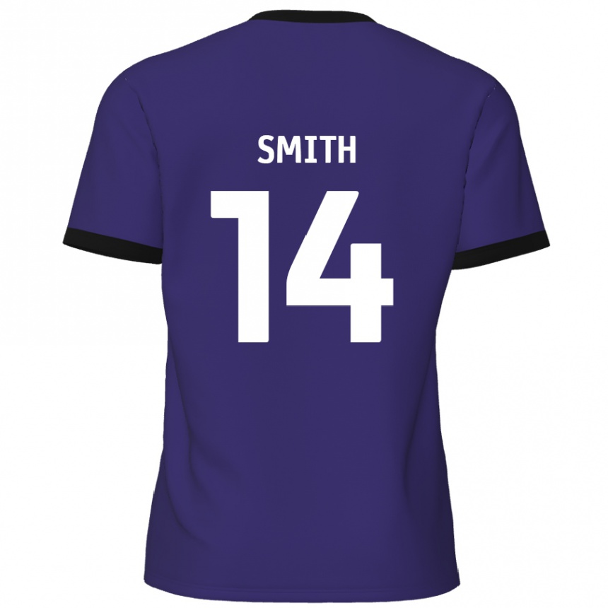 Vaikiškas Kane Smith #14 Violetinė Išvykos Marškinėliai 2024/25 T-Shirt