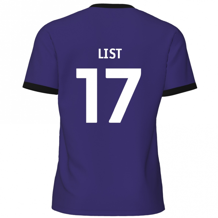 Vaikiškas Elliott List #17 Violetinė Išvykos Marškinėliai 2024/25 T-Shirt